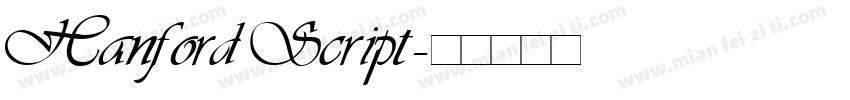 Hanford Script字体转换